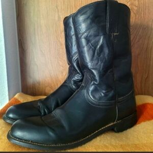 Black Vintage Justin Boots